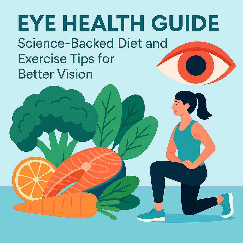 🥦 Eye Health Guide: Science-Backed Diet and Exercise Tips for Better Vision