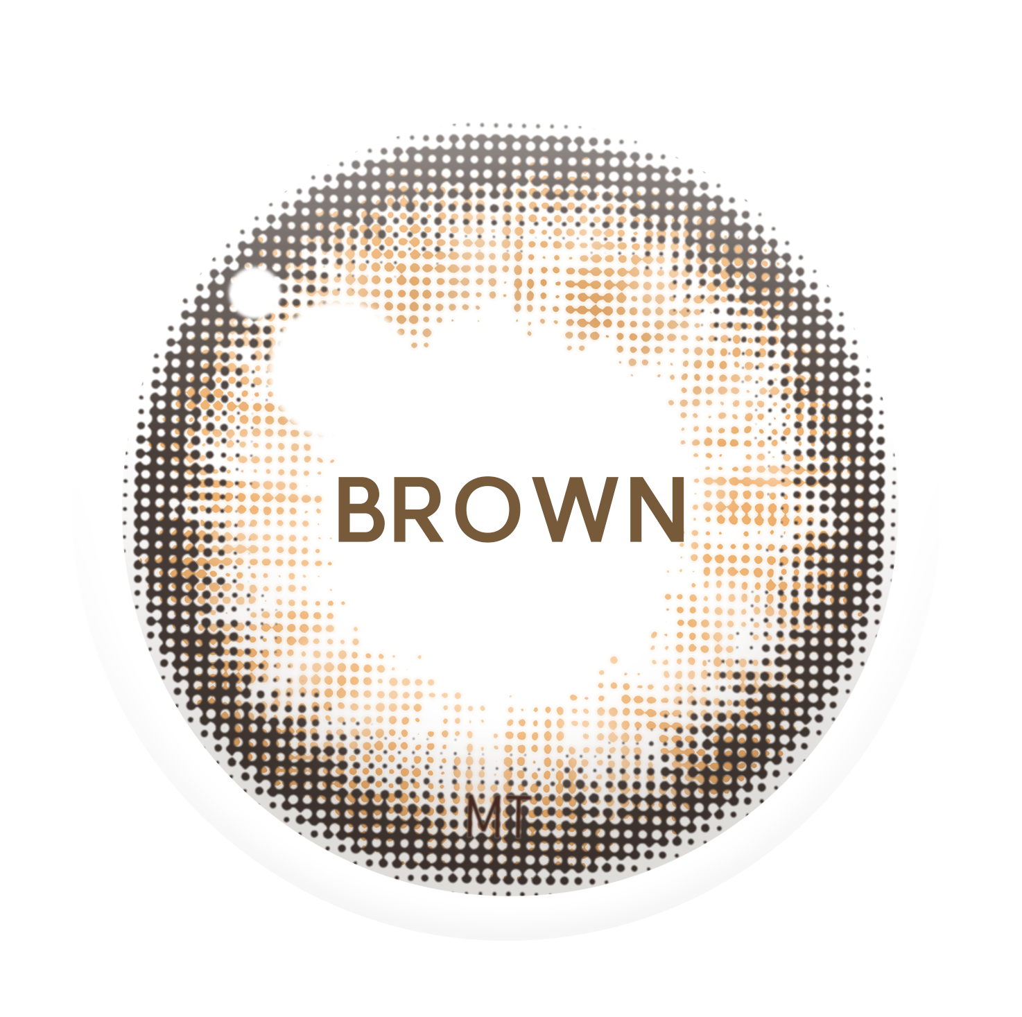 Aida Brown toric contact lenses with vivid delicate iris design, 55% water content, suitable for all replacement schedules, Product ID: K017BR.